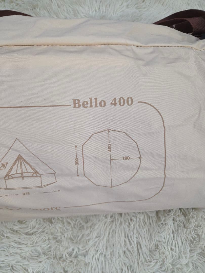 未使用　S'more（スモア) ベルテント Bello400 グランドシート付
