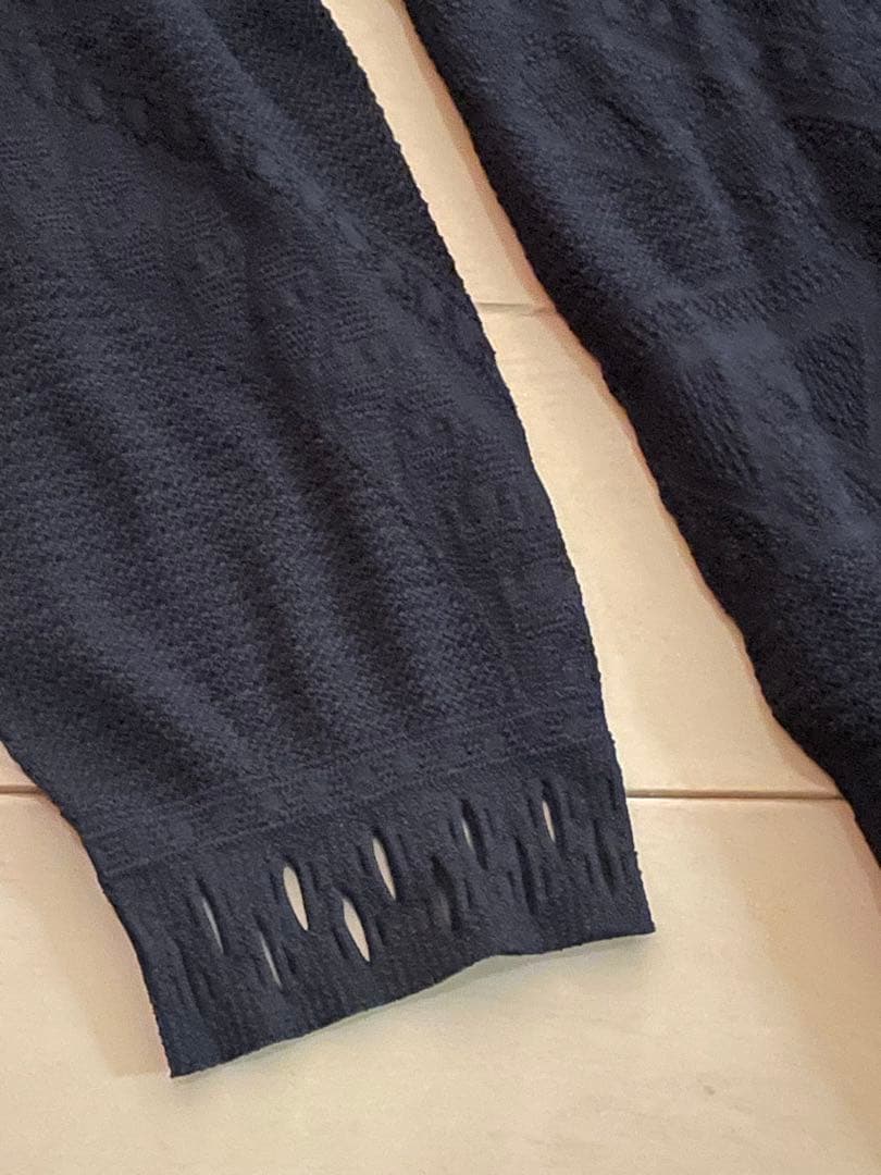 【新品】Chacott/チャコット　ノーソーイングトップ　7分袖　黒　M-L
