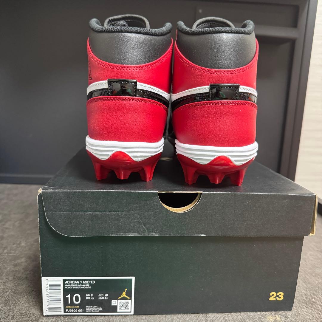 NIKE jordan mid アメフト フットボール スパイク ジョーダン 赤