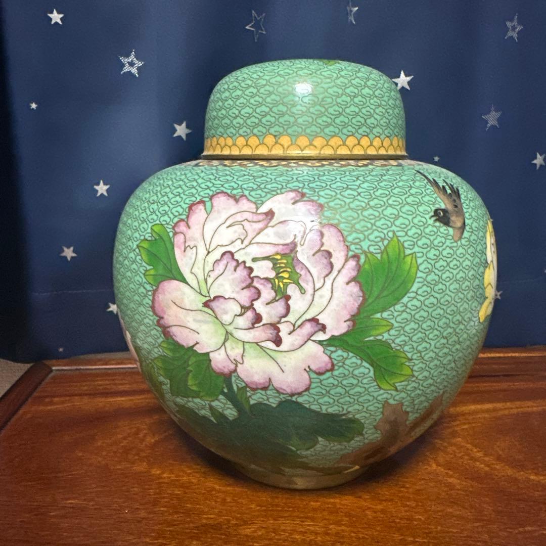 置物　壺　七宝焼　七宝壺　美術品