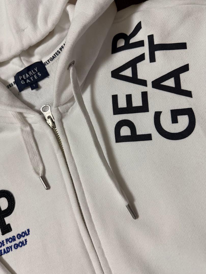 PEARLY GATES フード付きパーカー ホワイト