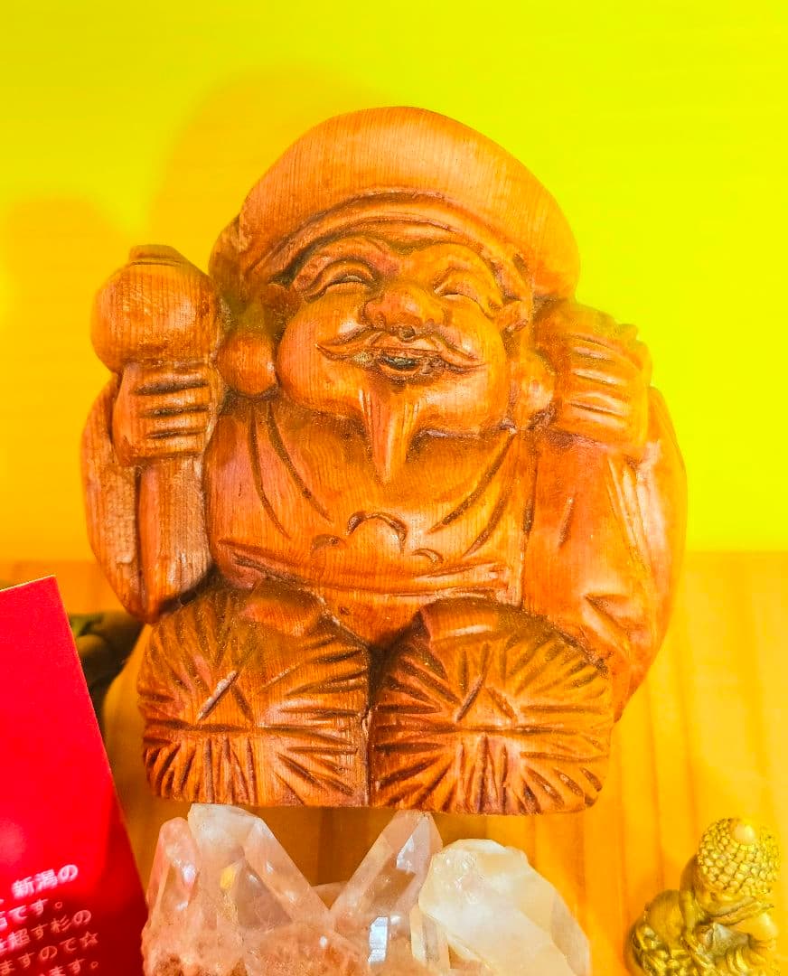金運上昇‼️大黒天さまと佐渡の赤玉石ブレスの2個セット‼️