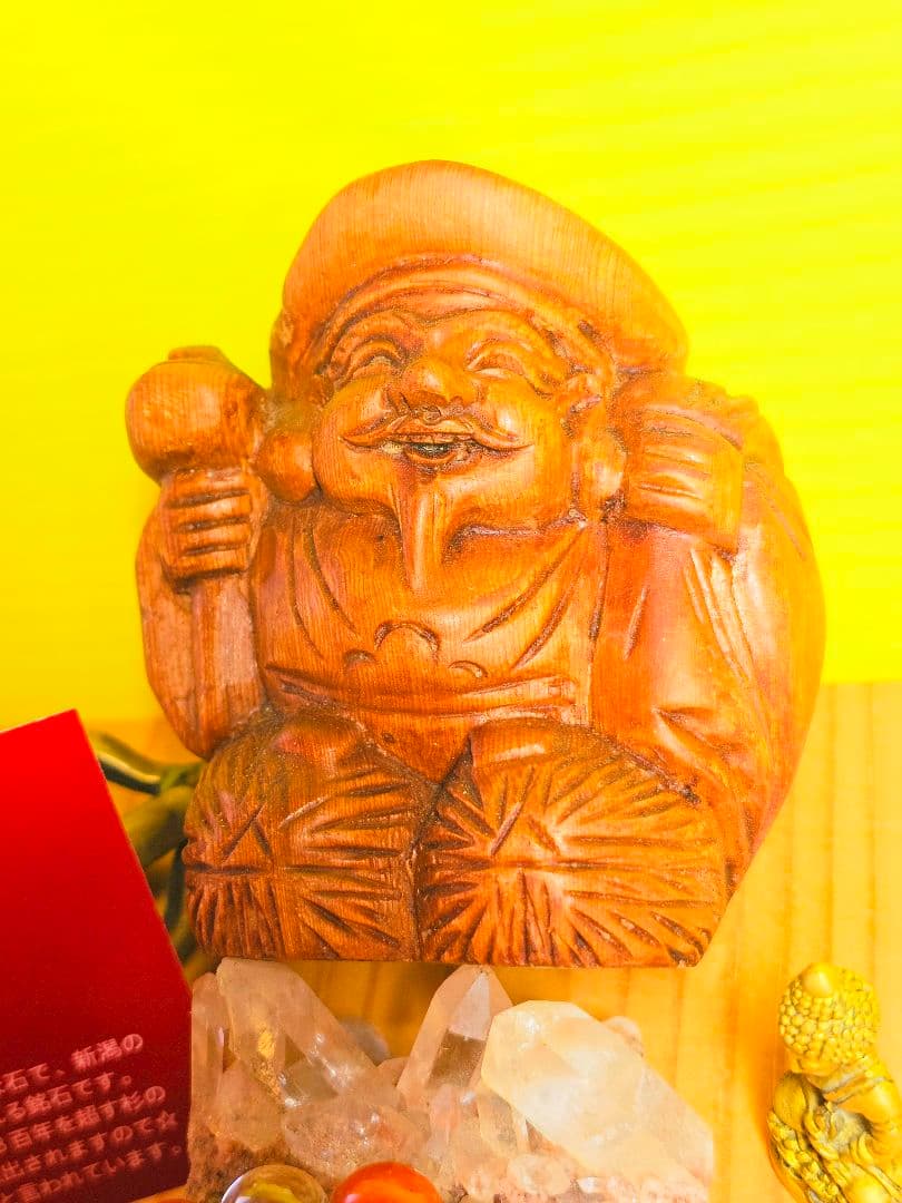 金運上昇‼️大黒天さまと佐渡の赤玉石ブレスの2個セット‼️