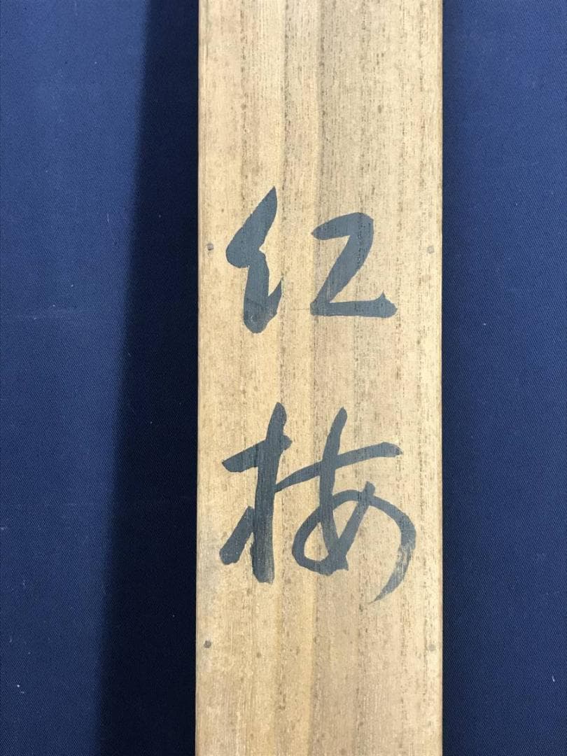 真作/鈴木鳥心/紅梅図/師横山大観・安田靫彦/花鳥図/掛軸☆宝船☆AE-319