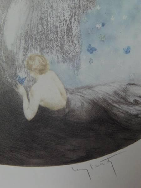 ルイ・イカール、「小さい蝶々」、豪華限定版画集画・定価１０万円/額付