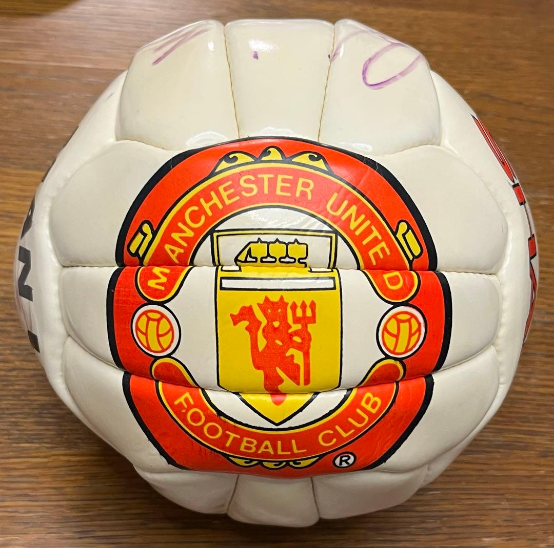 1997年シャープカップ マンチェスター・ユナイテッド サイン入りサッカーボール
