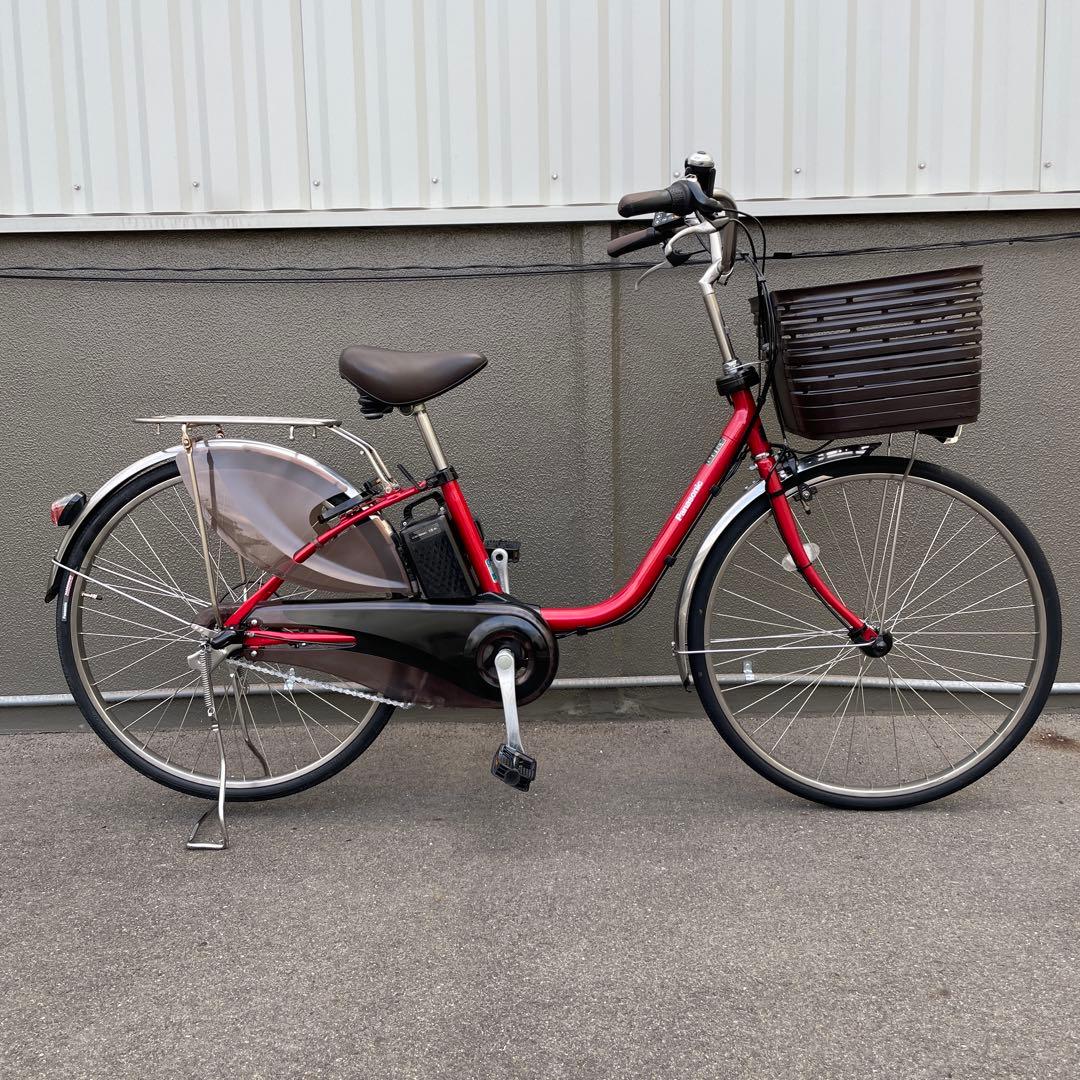 パナソニック電動アシスト自転車26インチ 16Ah レッド