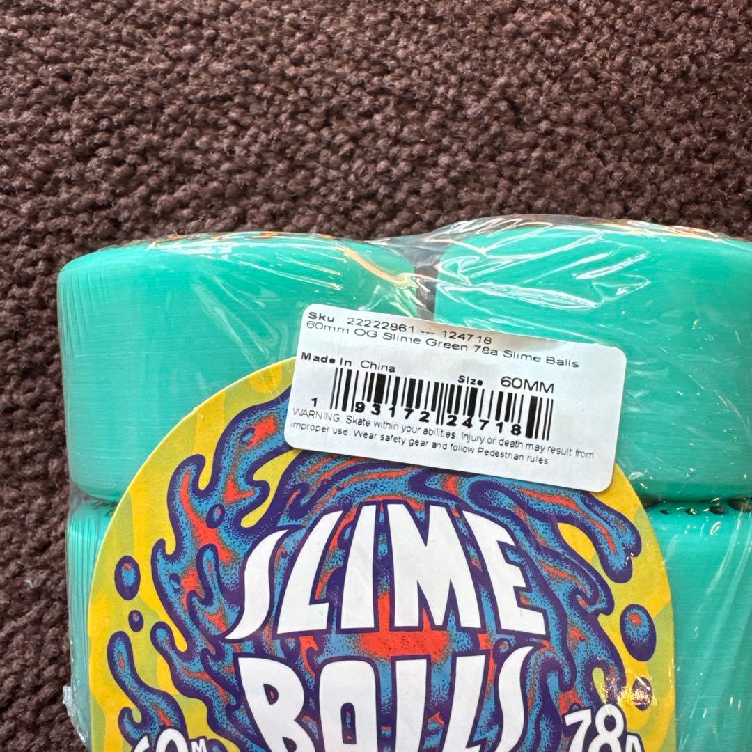 SLIME BALLS スライムボールズ　スケボーウィール　グリーン 60ミリ