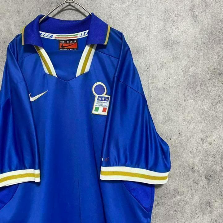 イタリア代表　96-97/H ユニフォーム　ナイキ　メンズL サッカー　古着