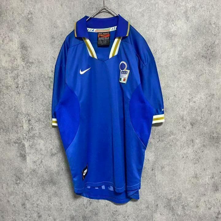 イタリア代表　96-97/H ユニフォーム　ナイキ　メンズL サッカー　古着