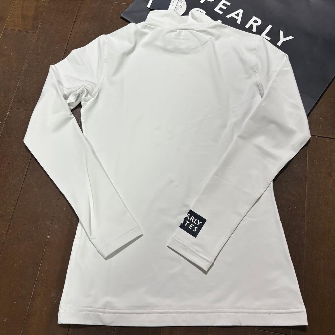 パーリーゲイツPEARLYGATES長袖ハイネックカットソーUV対策インナー白S