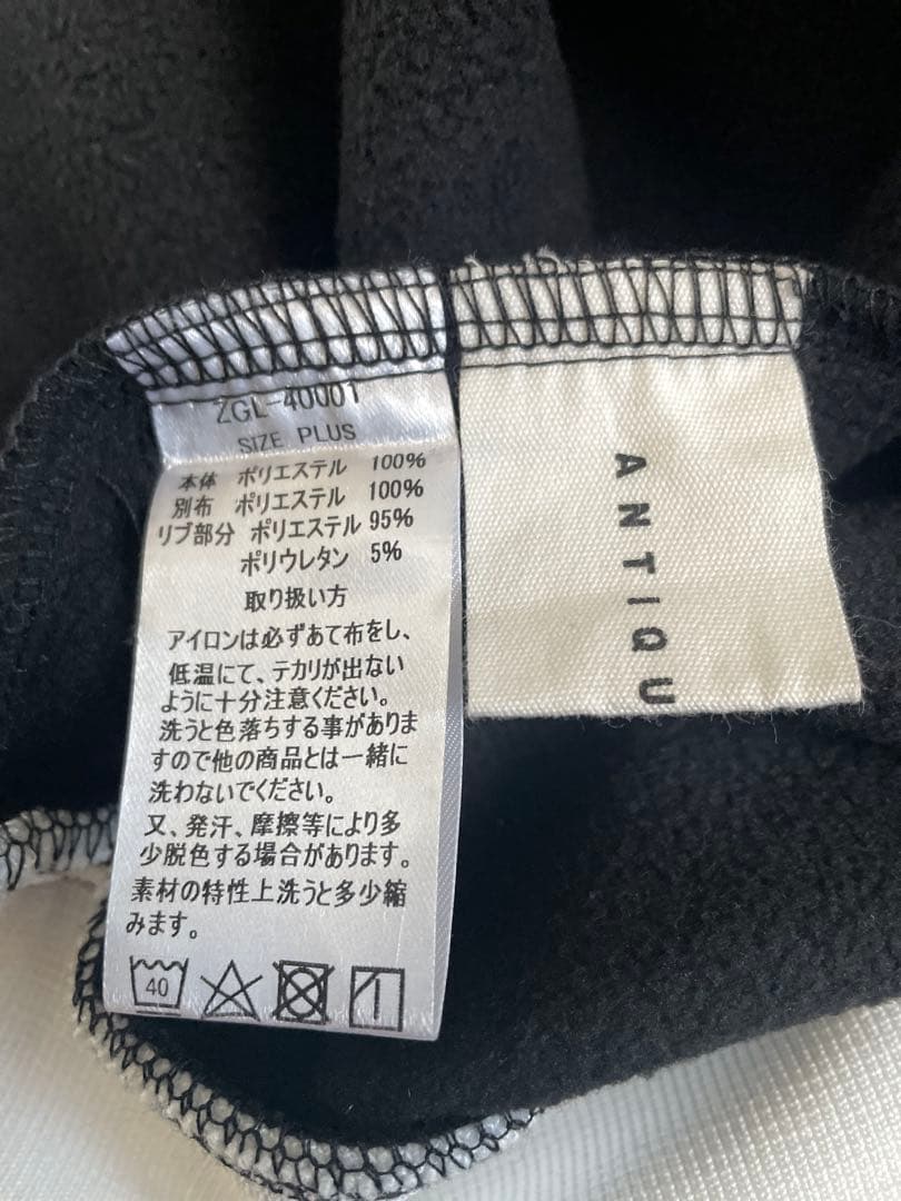美品 ANTIQUA GOLF プルオーバー トップス ゴルフウェア 黒