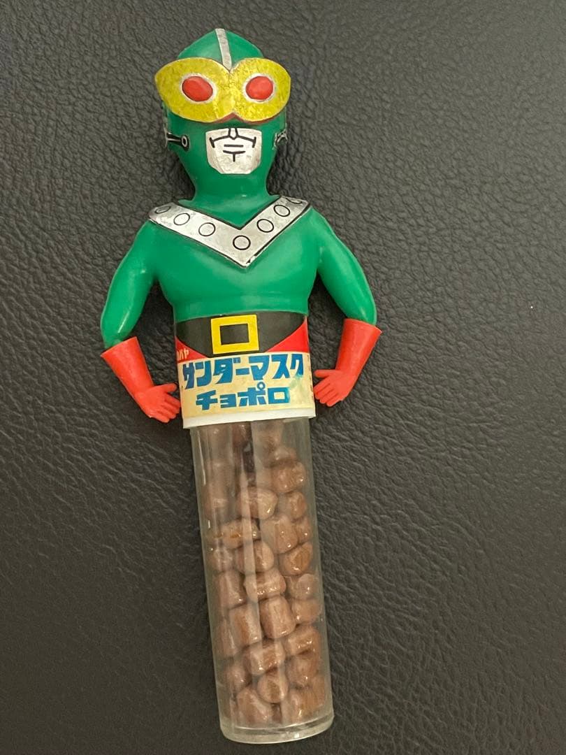 レア！　カバヤ ★ サンダーマスク　チョコボロの空容器