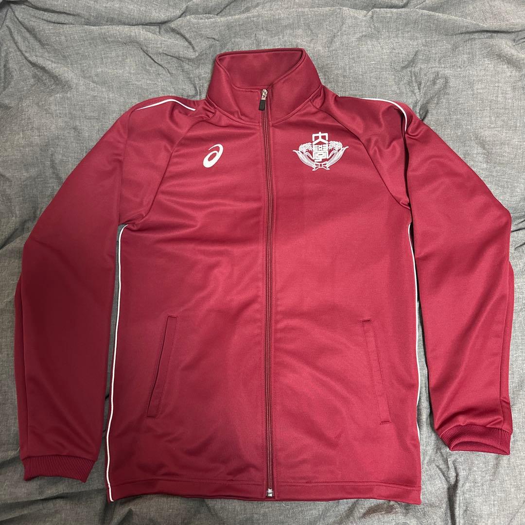 【美品】　早稲田大学　ア式蹴球部　ジャージ　上下　アシックス　L 大学サッカー
