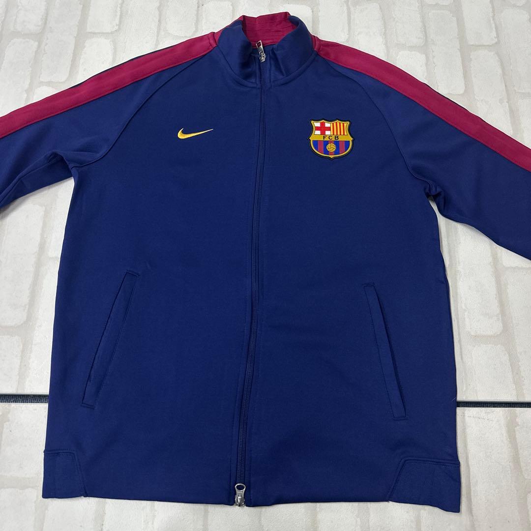 FC バルセロナ 14-15 ナイキ NIKE スウォッシュ 刺繍 ジャージ M