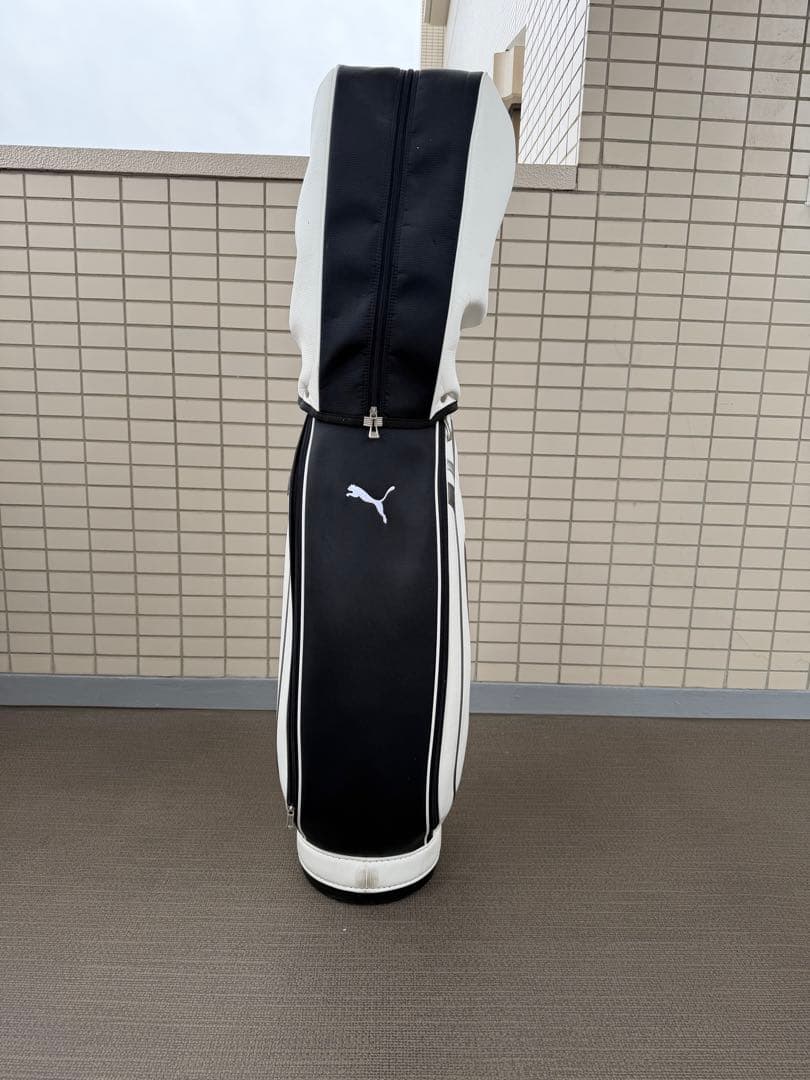 PUMA キャディバッグ ホワイト　取手に難あり