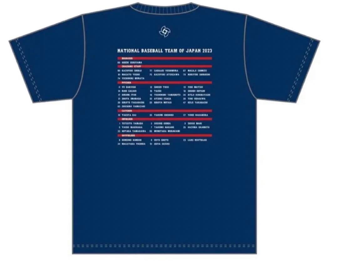 WBC 2023 侍ジャパン 優勝記念 メンバーTシャツ
