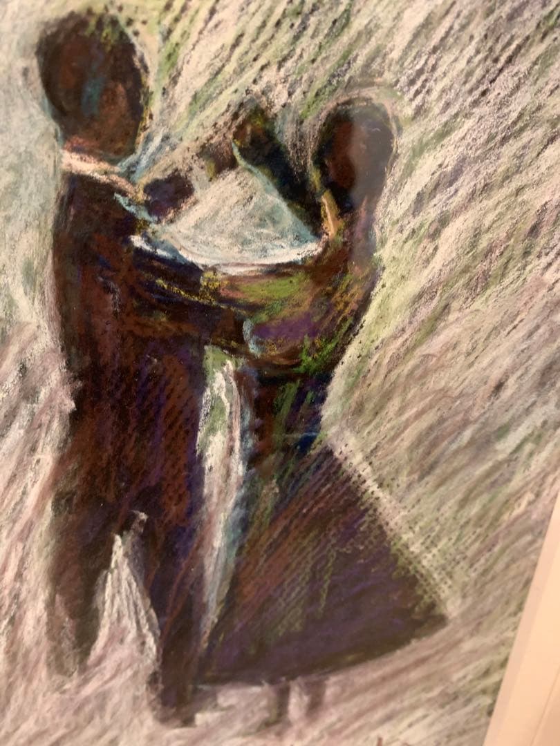 絵画 絵 アート 華麗なる競技 社交ダンス 額縁付き