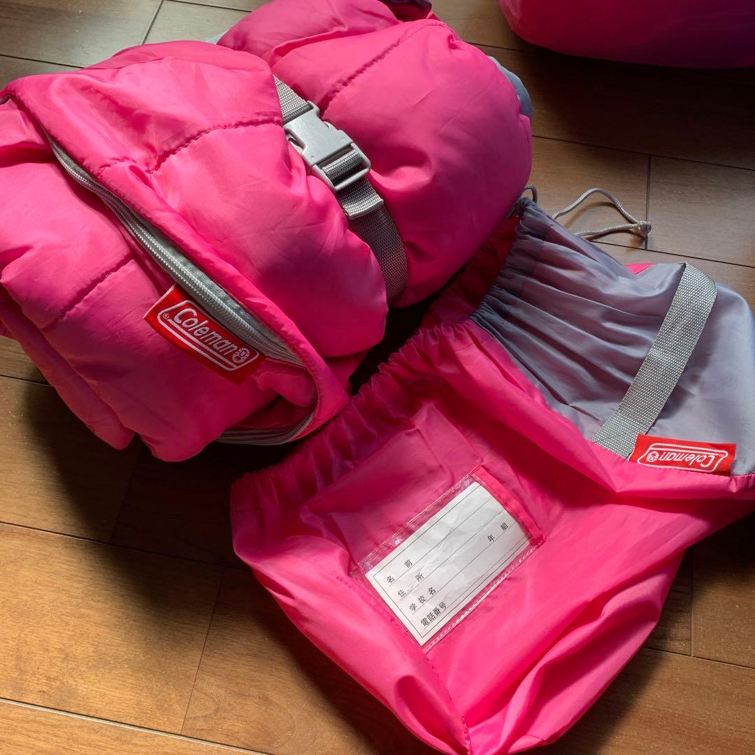 美品　Coleman 寝袋セット　シェラフ　キャンプ　防災