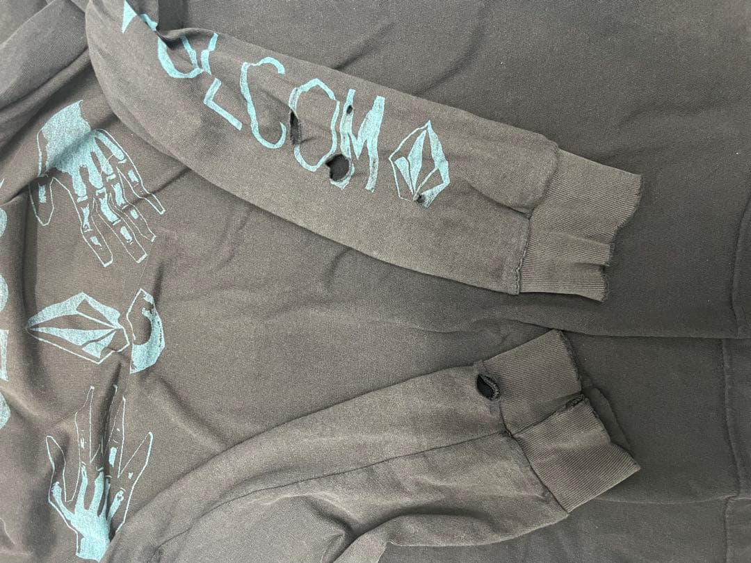 激レア　ビンテージ　Volcom ブラック ロングスリーブ Tシャツ