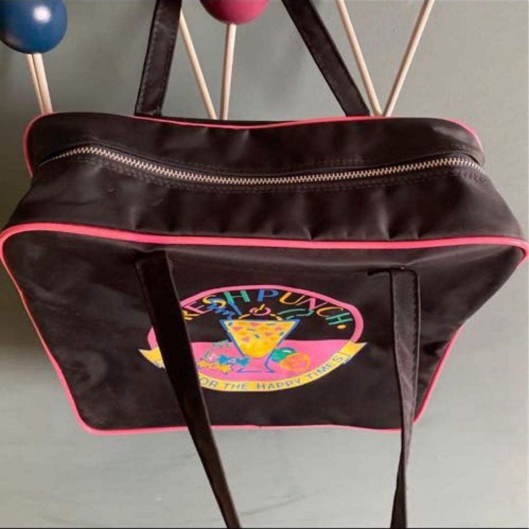 昭和レトロ　サンリオ 1984 フレッシュパンチ　レトロ　ポップ　バッグ　当時物