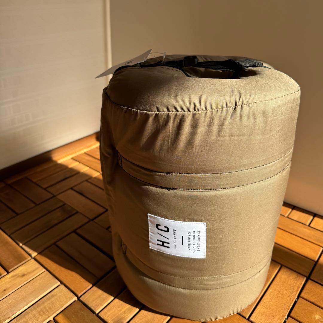 【未開封】 HOTELCAMPS 元値13,800円 寝袋 シュラフ ベージュ