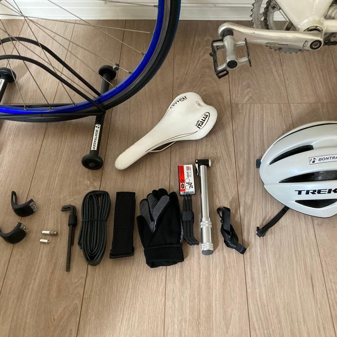 Trek ロードバイク パールホワイト カスタマイズ パーツ多数