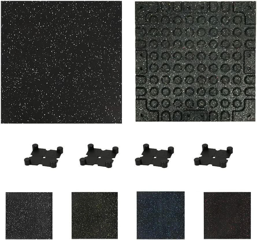 ホームジム用ゴムマット ゴムマット ジムマット 連結パーツ付き【 9枚セット】