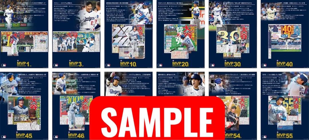 大谷翔平 2025MVP受賞記念プレミアムフレームセット