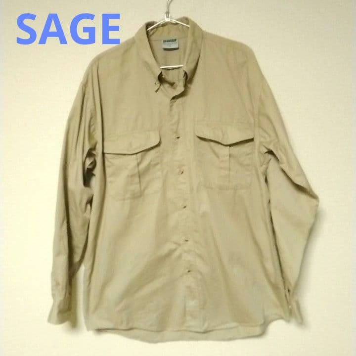 セージ SAGE アウトドアウエア フィッシングシャツ Lサイズ 未使用 フライ