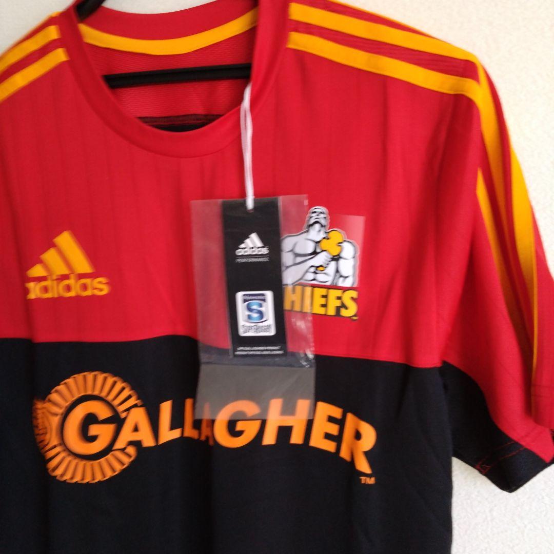 新品 タグ付き adidas CHIEFS Chiefs チーフス ラガーシャツ