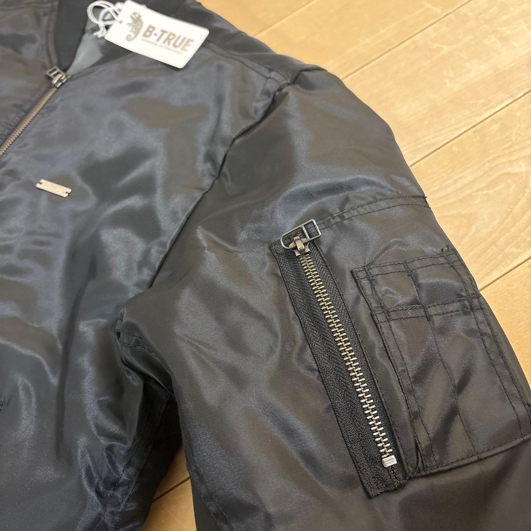 ☆新品☆エバーグリーン　B-TRUE　MA-1　ジャケット　ブラック