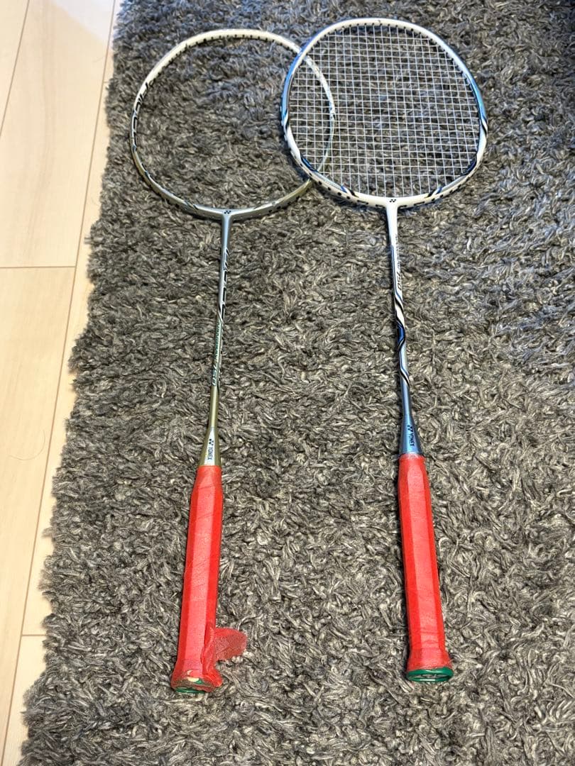 ヨネックス ナノレイ750 2本セット ヒビあり ジャンク