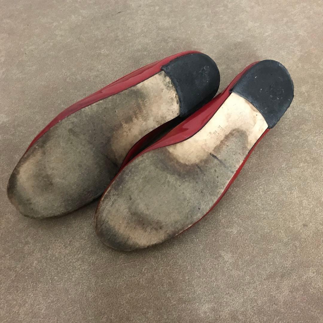 レペット　エナメルバレエシューズ　赤