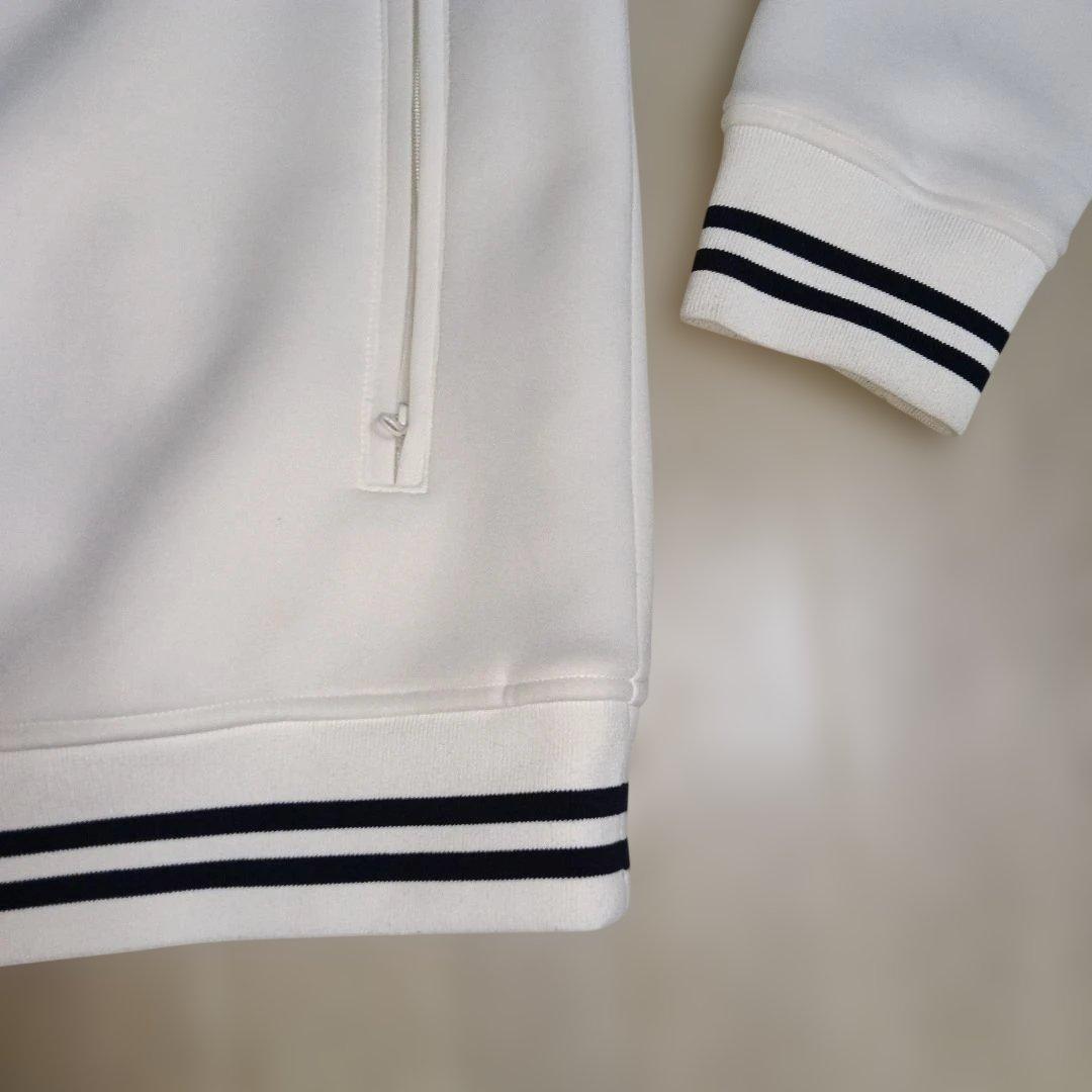 BEAMS GOLF ホワイト ジャージトップス　ジッパー付き　XLサイズ