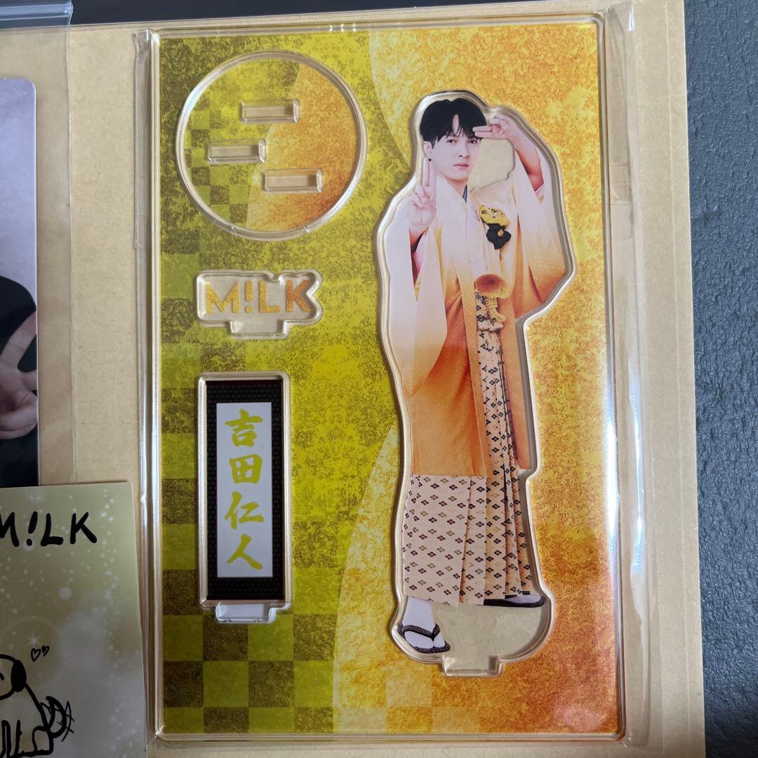 M!LK 吉田仁人 4点セット（アクスタ、トレカ、ステッカー、写真）