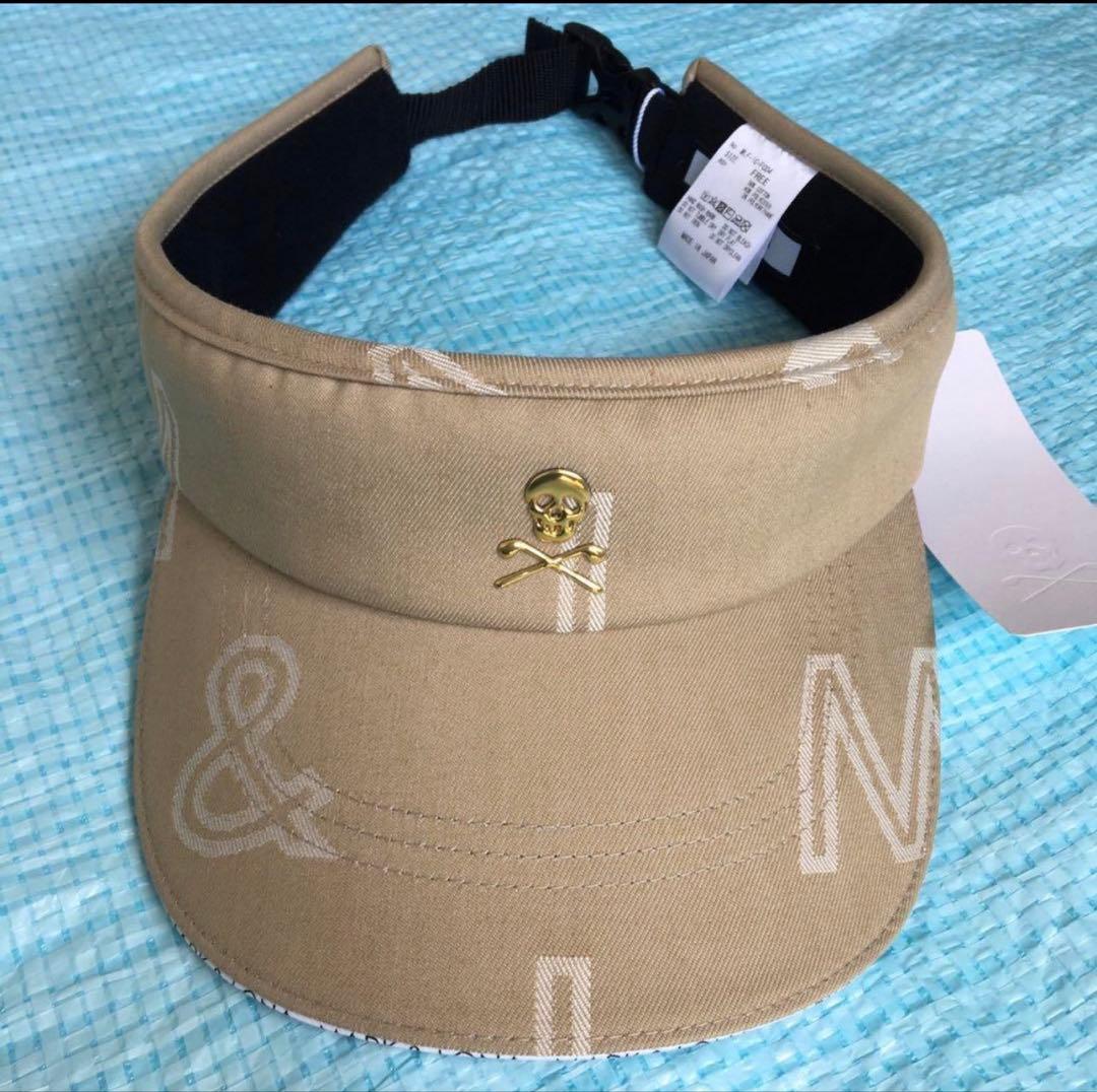新品 MARK&LONA サンバイザー ゴルフ ベージュ