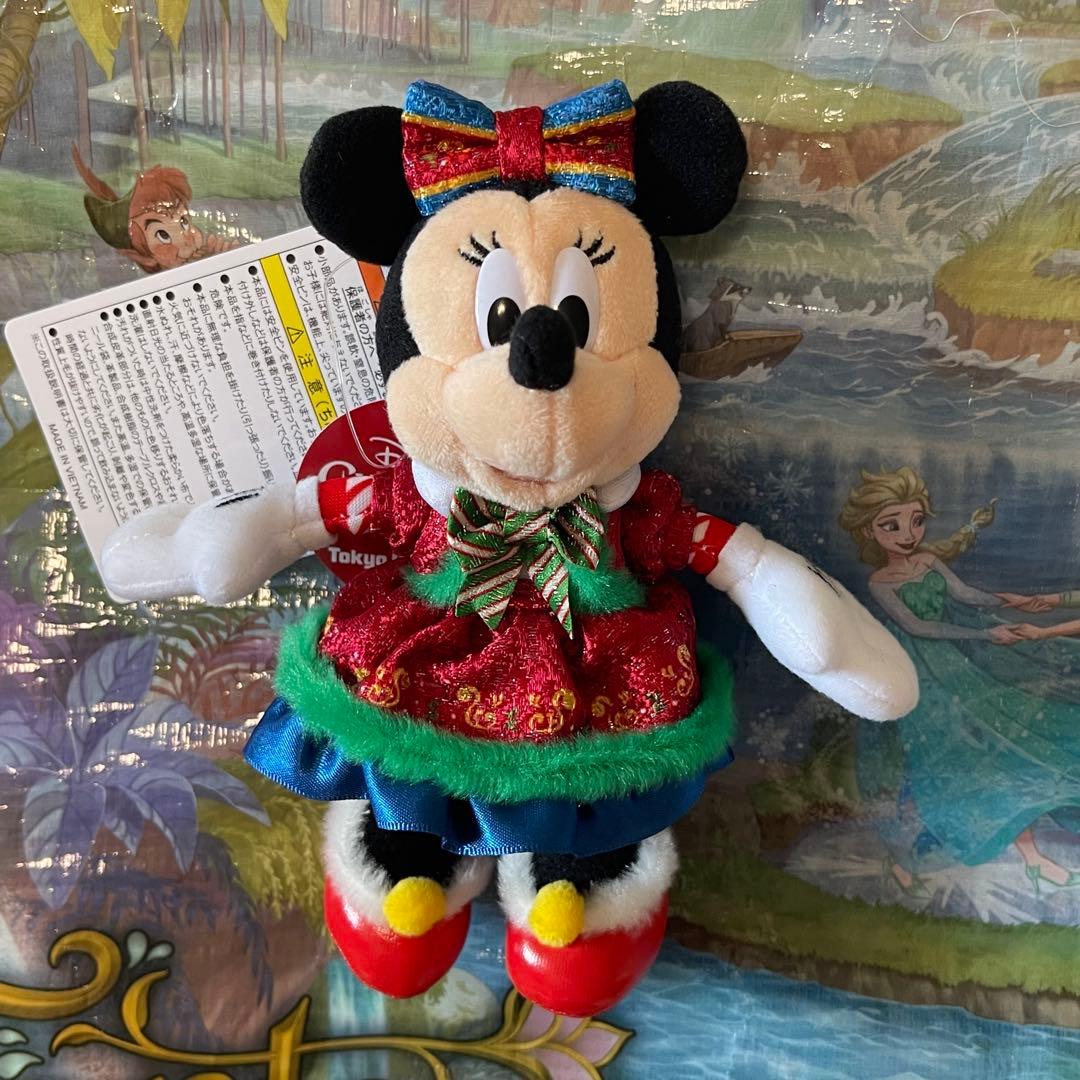 ディズニー クリスマス ミニー ぬいぐるみバッジ 2025