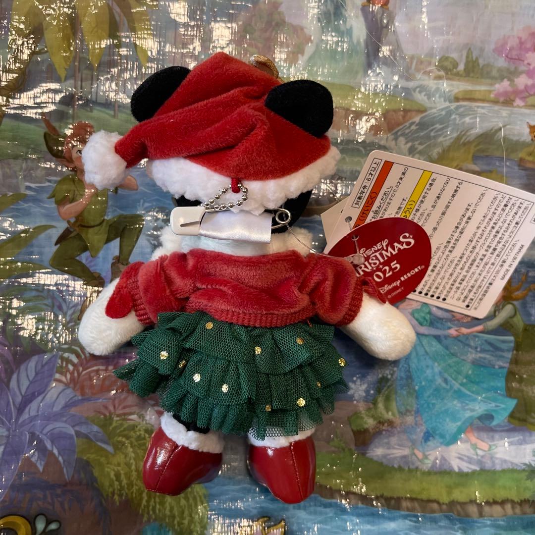 ディズニー クリスマス ミニー ぬいぐるみバッジ 2025