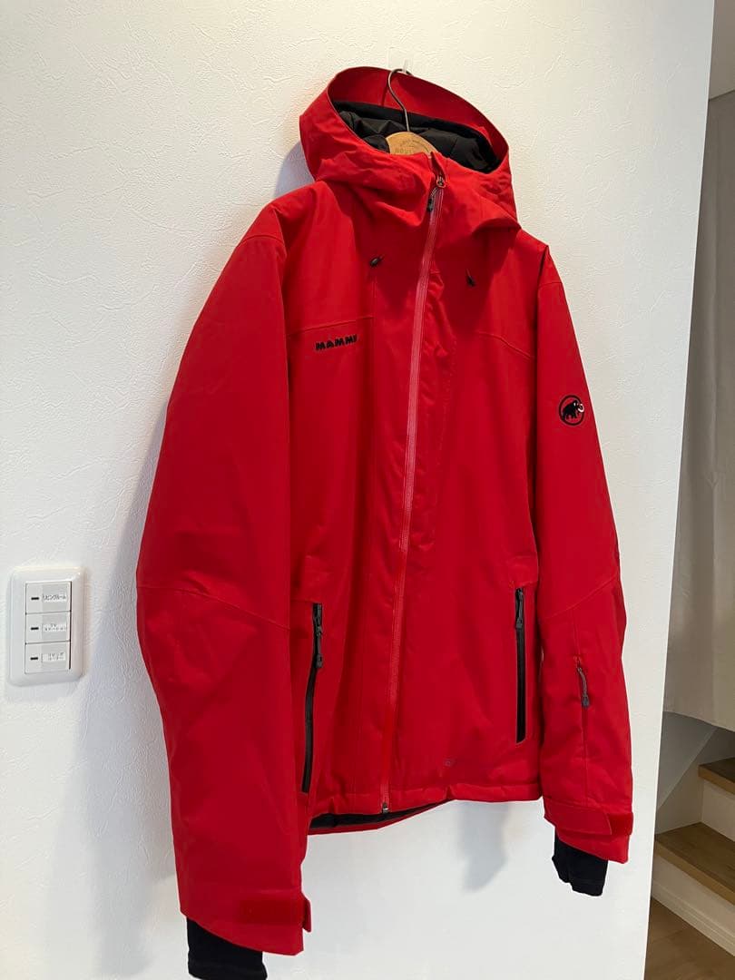 美品★MAMMUT ドライテクノロジー マウンテンパーカー 赤マンモス