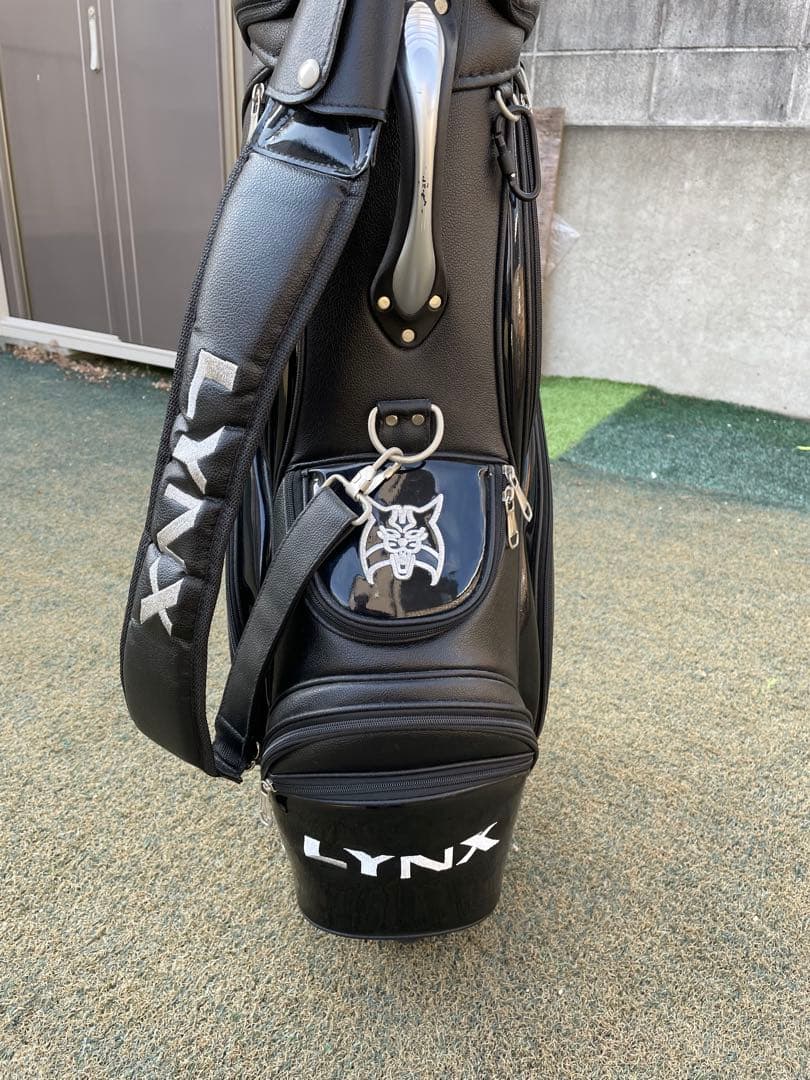 LYNX SILVER CAT ゴルフバッグ ブラック