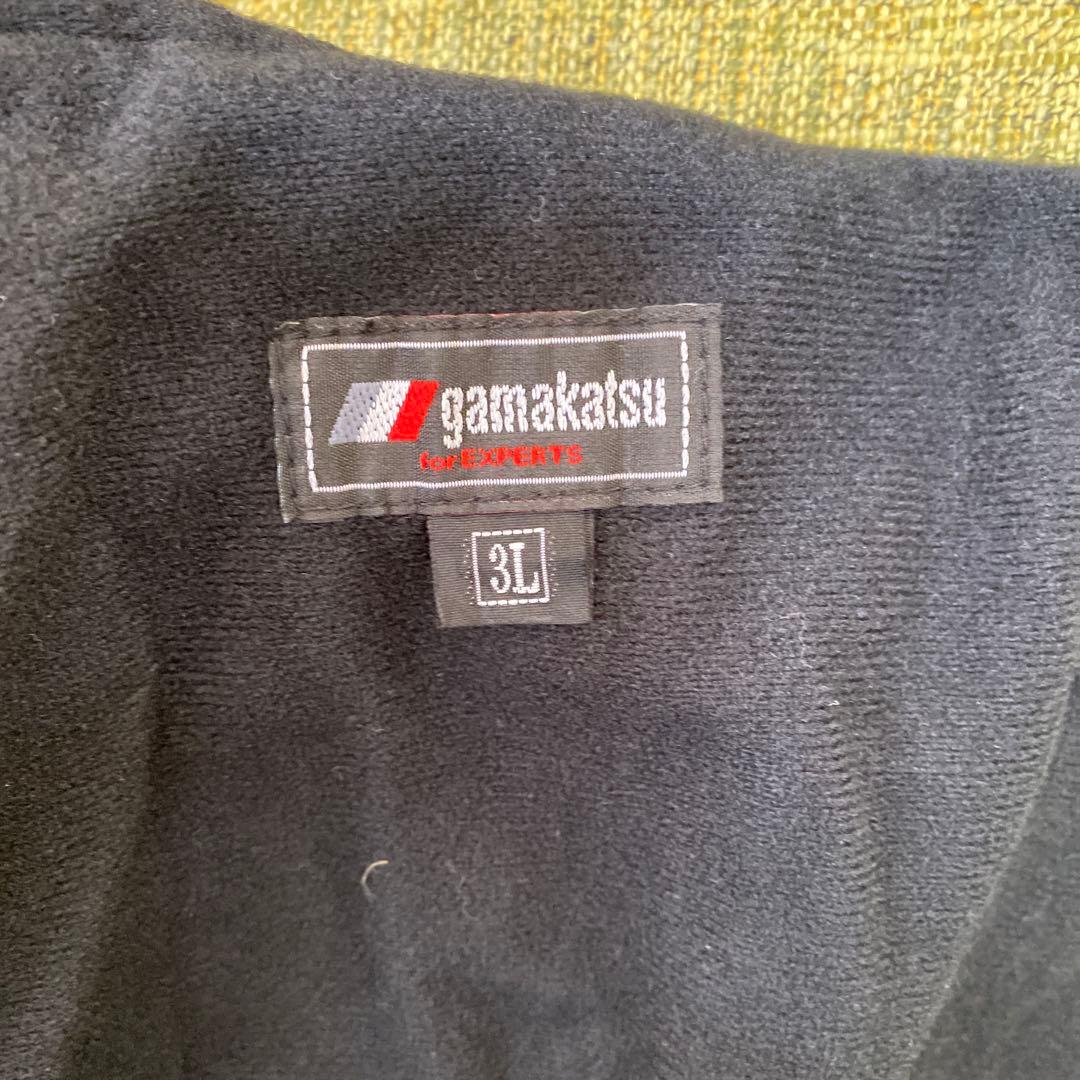 がまかつ gamakatsu フィッシングスーツ(上下セット) ブラック
