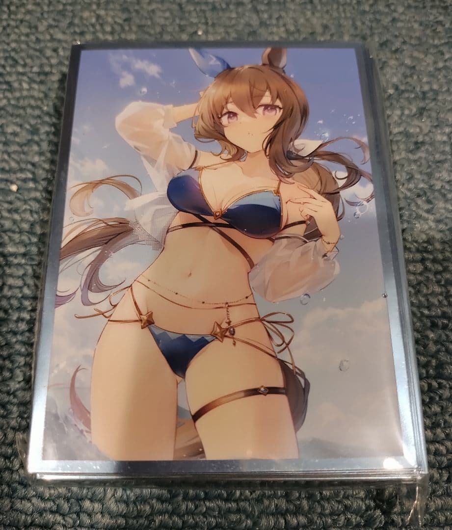 ウマ娘 アドマイヤベガ アヤベ スリーブ プレイマット プレマ 水着 白詰草