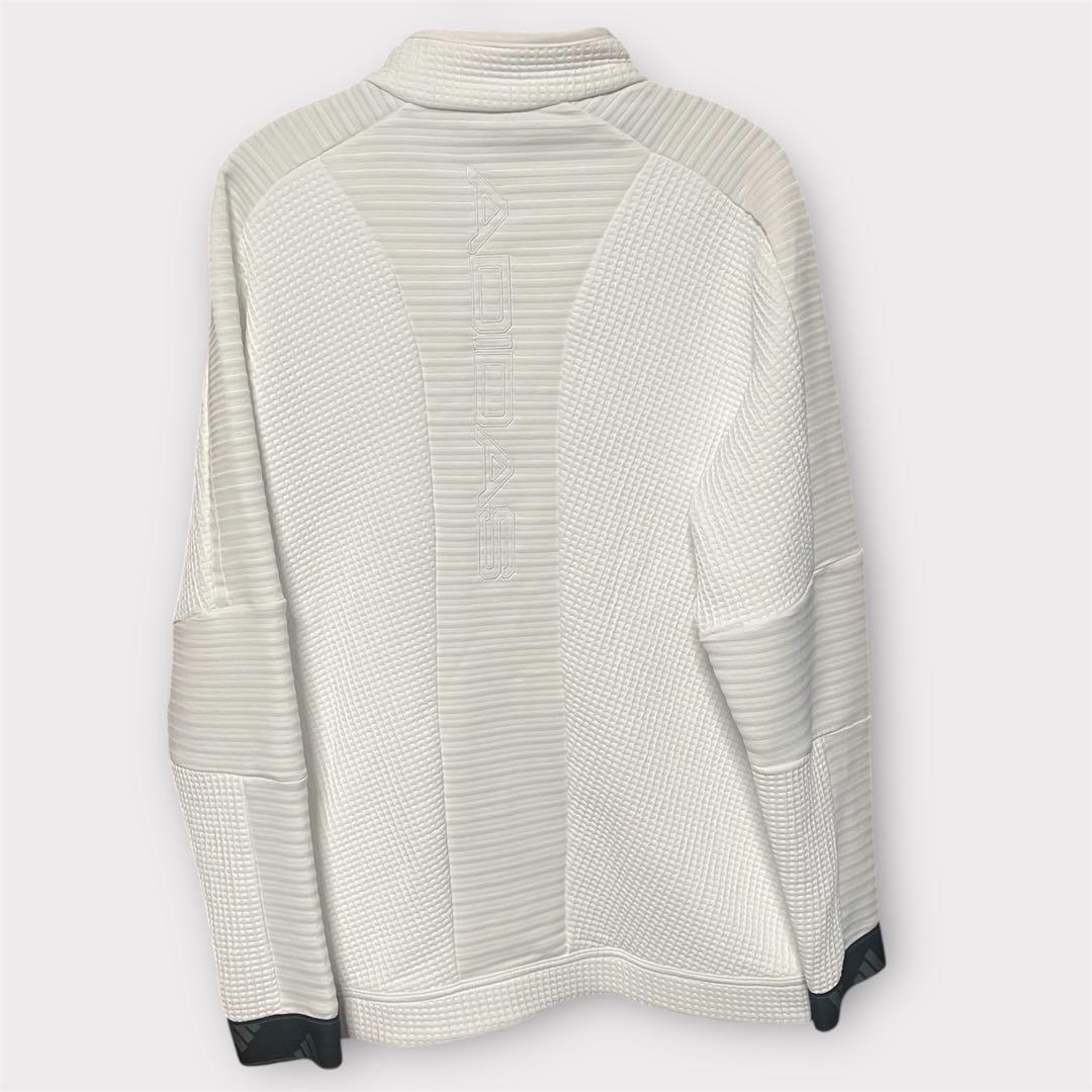 【美品】adidas ゴルフジャケット ホワイト　Lサイズ