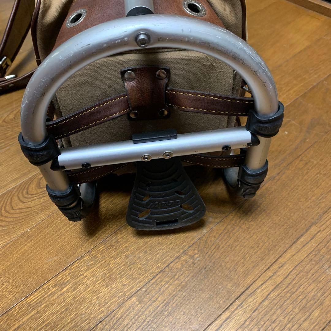 ▲木の庄帆布▲ ミズノ　フレームワーカー　革　帆布　スタンド
