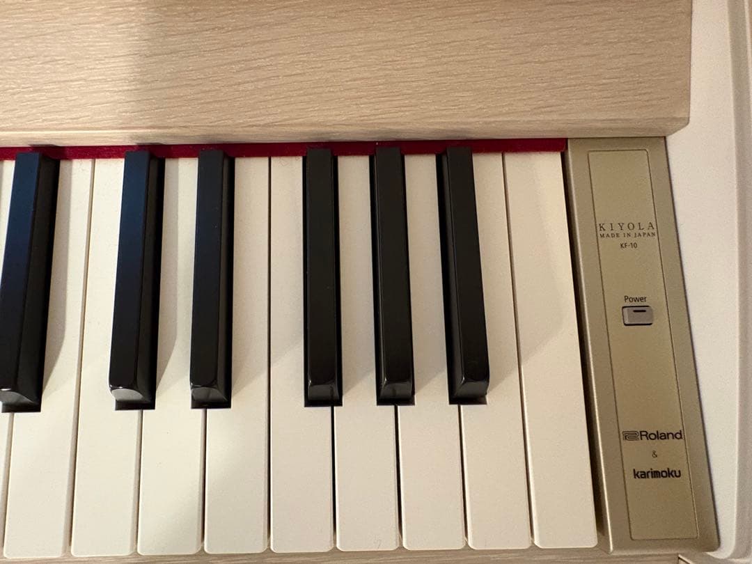 カリモク×Roland 電子ピアノ　KF-10 きよら　シアーホワイト