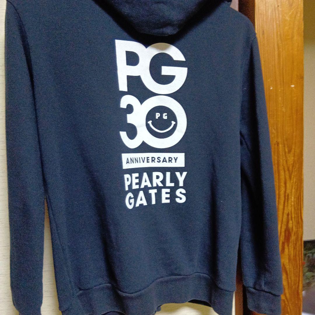 【パーリーゲイツ】美品 パーカー ネイビー ニコちゃん 0サイズ レディース