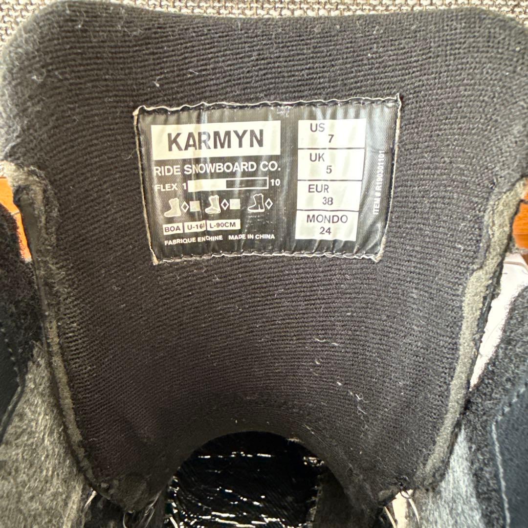 RIDE スノーボードブーツ ブラック KARMYN