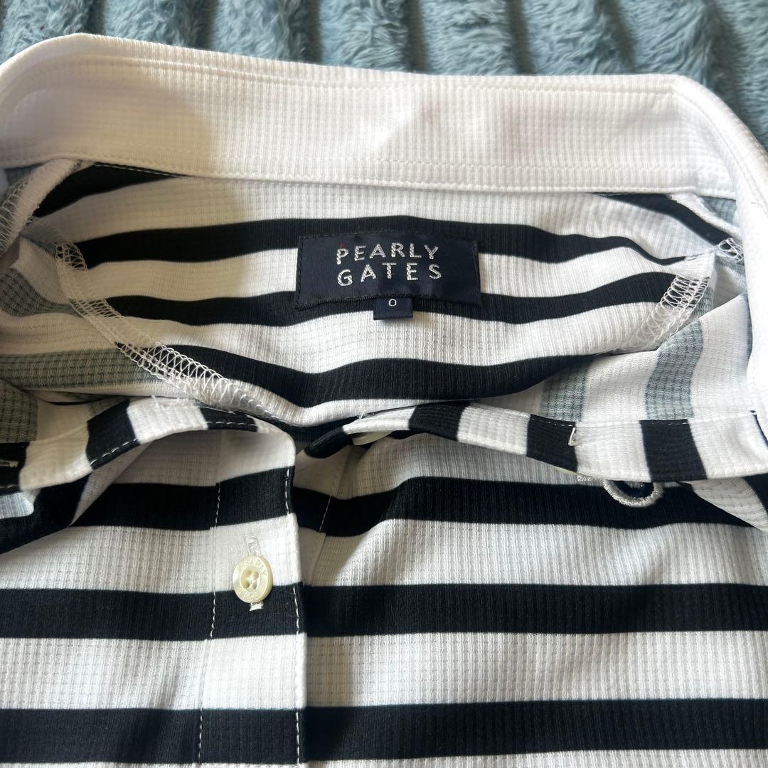 PEARLY GATES ストライプポロシャツと青スカートセット