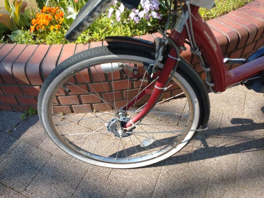 【横浜市引取希望】中古　ヤマハ電動自転車　前後子乗せ